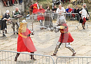 Knights fight