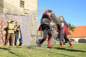 Knights - noblemen fighting