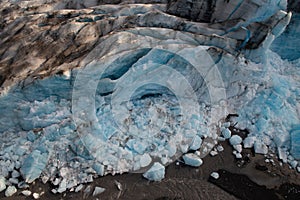 Knik Glacier Face in Chugach Mountains