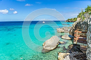 Knip Beach and rocks - Curacao Views