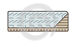 Knit Fabric Material Texture Abstract Pattern, vector design Generative AI