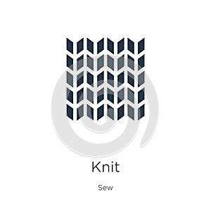 Knit icon vector. Trendy flat knit icon from sew collection isolated on white background. Vector illustration can be used for web