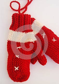 Knit mittens