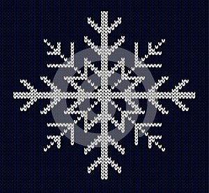 Knit snowflake design