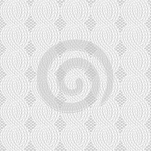 Knit white pattern