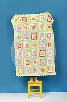 Knitted blanket handmade