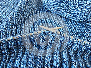 Knitted in blue