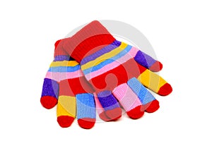 Knitted children's mitten