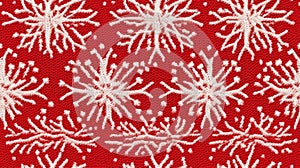 Knitted Christmas and New Year Ugly Sweater seamless pattern. Festive Knitting folk style scandinavian ornaments winter