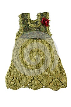 Knitted dress sarafan for girl