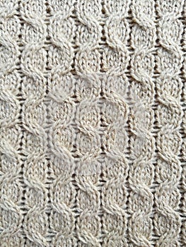 Knitted fabric texture closeup