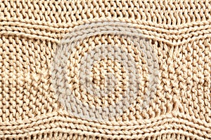 Knitted fabric texture, closeup