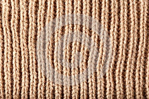 Knitted fabric texture, closeup