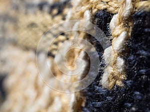 Knitted fabric wool texture close up as a background