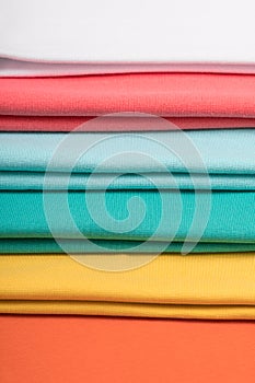 Knitted fabrics in assortment