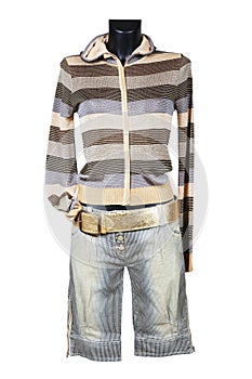 Knitted female jacket