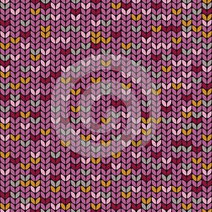 Knitted melange seamless pattern, knitting craft