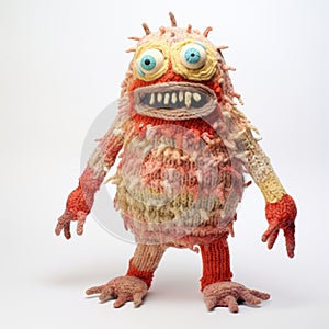 Knitted Monster With Long Arms And One Large Eye