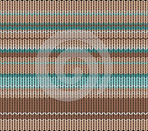 Knitted pattern, vector