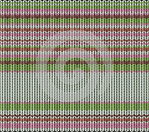 Knitted pattern, vector