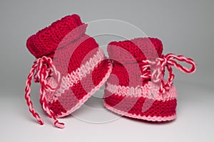 Knitted shoes for young children