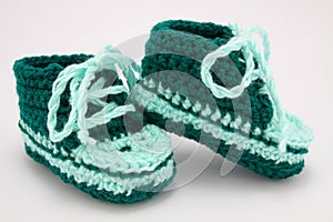 Knitted shoes for young children