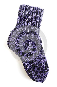Knitted sock