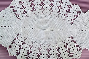 Knitted tablecloth