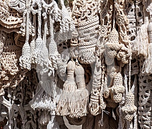 Knitted tassels and other interior accessories