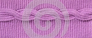 Knitted texture. Cable knit pattern textured