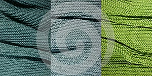 Knitted textures background