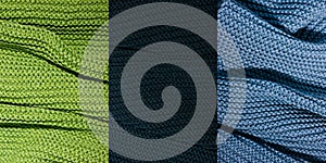 Knitted textures background