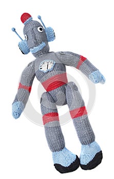 Knitted Wool Robot Soft Toy