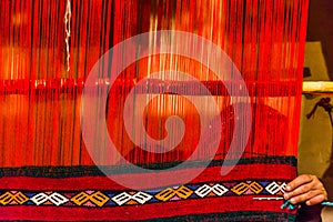 Knitter woman in morocco