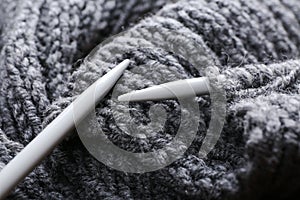 Knitting clothes, close up