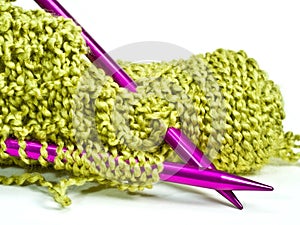 Knitting Needles and Yarn