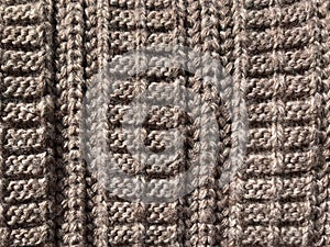 Knitting pattern. knitting woolen background, knitting