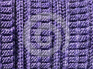 Knitting pattern. knitting woolen background, knitting