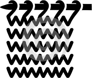 Knitting wool pattern