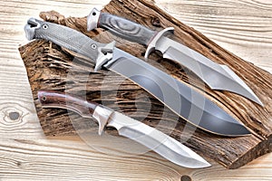 Knives hunting, survival, adventure and wilderness life.