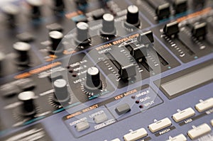 Knobs on Synthesizer photo