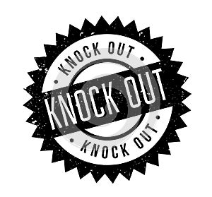 Knock Out rubber stamp