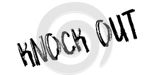 Knock Out rubber stamp