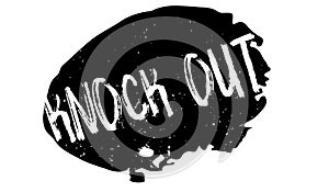 Knock Out rubber stamp