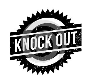 Knock Out rubber stamp