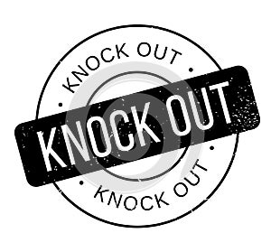 Knock Out rubber stamp