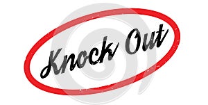 Knock Out rubber stamp