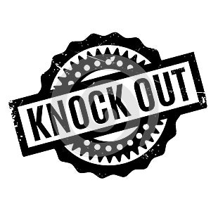 Knock Out rubber stamp