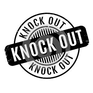 Knock Out rubber stamp