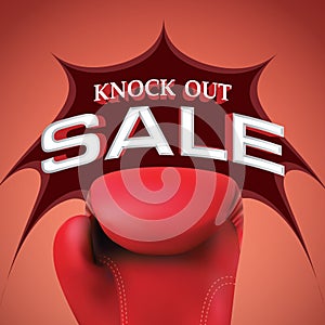 Knock out sale heading design for banner or poster. Sale and Dis